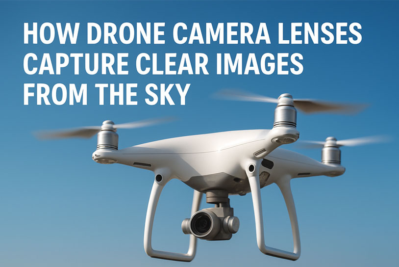 ドローンのカメラレンズが空から鮮明な画像を撮影する方法