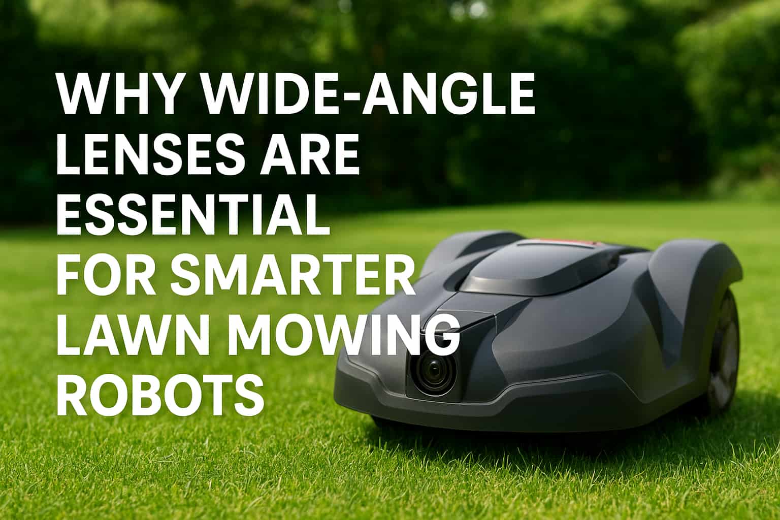よりスマートな芝刈りロボットに広角レンズが不可欠な理由